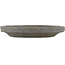 Round unglazed bonsai pot by Bunzan - 120 x 120 x 20 mm