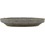 Round unglazed bonsai pot by Bunzan - 120 x 120 x 20 mm