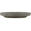 Round unglazed bonsai pot by Bunzan - 120 x 120 x 20 mm