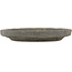 Round unglazed bonsai pot by Bunzan - 120 x 120 x 20 mm