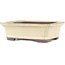 Pot à bonsaï rectangulaire beige par Yamaaki - 155 x 120 x 50 mm