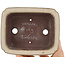 Maceta rectangular para bonsái beige de Yamaaki - 155 x 120 x 50 mm