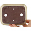 Maceta rectangular para bonsái beige de Yamaaki - 155 x 120 x 50 mm