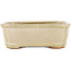 Maceta rectangular para bonsái beige de Hattori - 125 x 95 x 40 mm