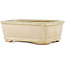 Maceta rectangular para bonsái beige de Hattori - 125 x 95 x 40 mm