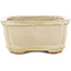 Vaso bonsai rettangolare beige di Hattori - 125 x 95 x 40 mm
