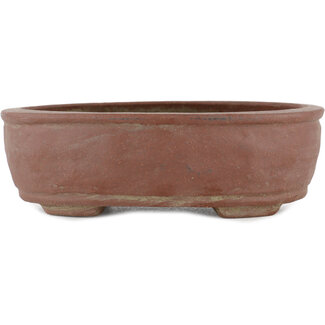 Shibakatsu (Katsuichi Shibata) 140 mm  unglazed bonsai pot by Shibakatsu, Tokoname, Japan