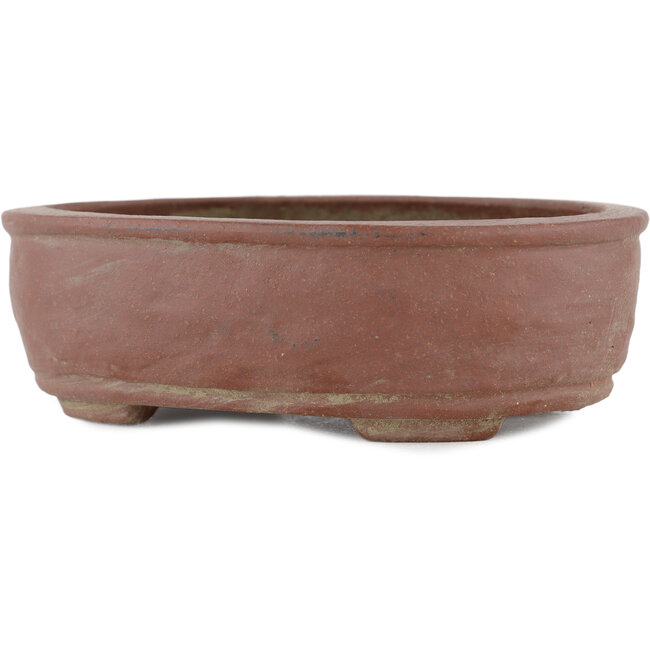 Rechthoekige ongeglazuurde bonsaipot van Shibakatsu - 140 x 105 x 45 mm