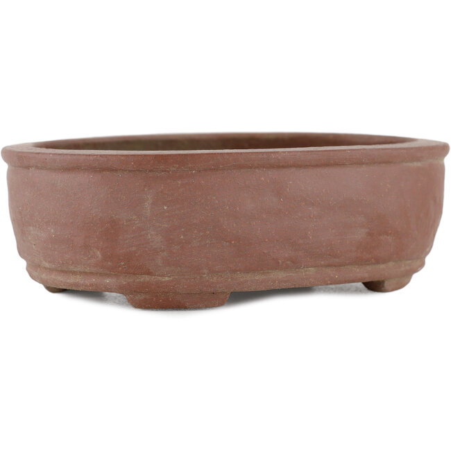 Vaso bonsai rettangolare non smaltato di Shibakatsu - 140 x 105 x 45 mm