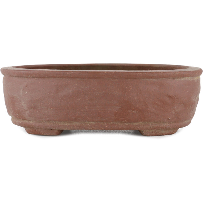 Rectangular unglazed bonsai pot by Shibakatsu - 140 x 105 x 45 mm