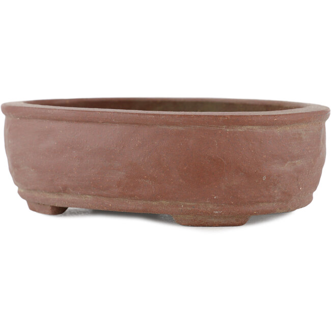 Rechteckiger unglasierter Bonsai-Topf von Shibakatsu - 140 x 105 x 45 mm