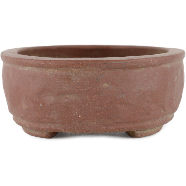 Rechthoekige ongeglazuurde bonsaipot van Shibakatsu - 140 x 105 x 45 mm