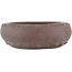 Round unglazed bonsai pot by Yamaaki - 155 x 155 x 50 mm