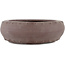 Round unglazed bonsai pot by Yamaaki - 155 x 155 x 50 mm