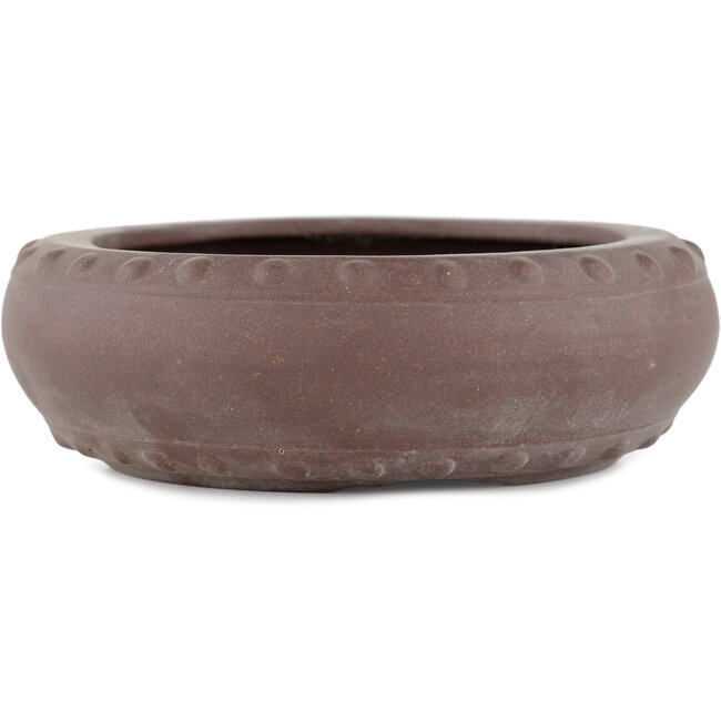 Pot à bonsaï rond non émaillé par Yamaaki - 155 x 155 x 50 mm
