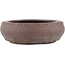 Round unglazed bonsai pot by Yamaaki - 155 x 155 x 50 mm