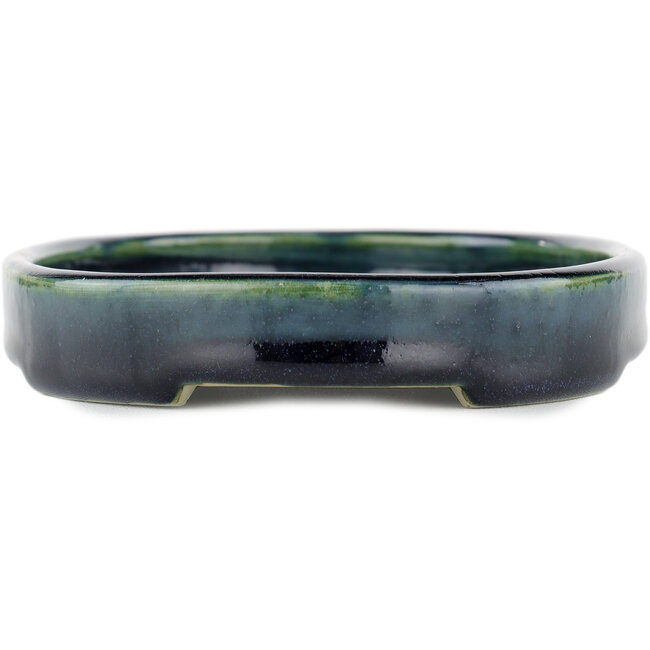 Blauwe suiban van Tosui - 185 x 130 x 25 mm