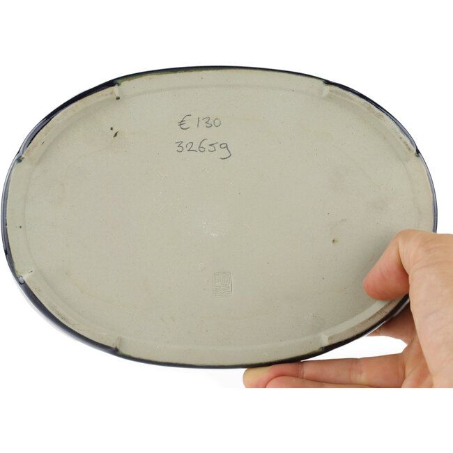 Suiban blu di Tosui - 185 x 130 x 25 mm