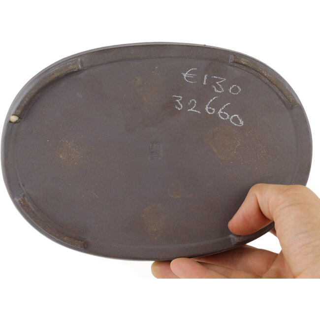 Suiban non smaltato di Tosui - 185 x 130 x 25 mm