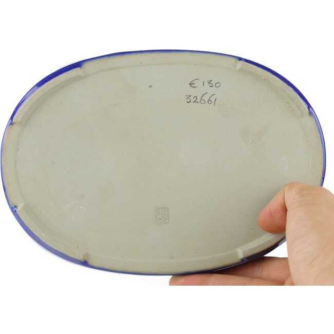 Suiban bleu de Tosui - 185 x 130 x 25 mm