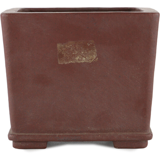 Maceta para bonsái cuadrada sin esmaltar de Yamaaki - 125 x 125 x 110 mm