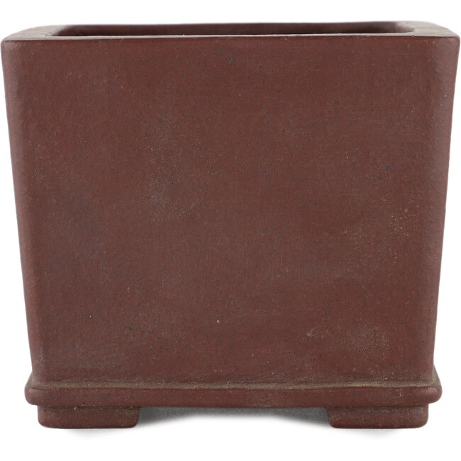 Vaso bonsai quadrato non smaltato di Yamaaki - 125 x 125 x 110 mm