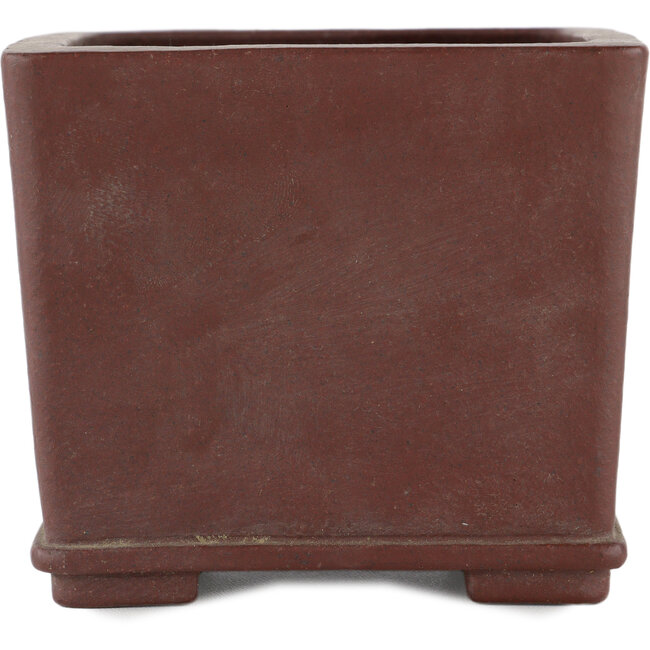 Pot à bonsaï carré non émaillé par Yamaaki - 125 x 125 x 110 mm