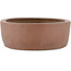 Oval unglazed bonsai pot by Keizan - 215 x 165 x 55 mm