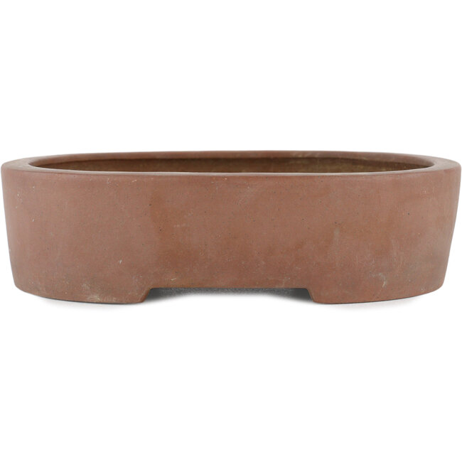 Vaso bonsai ovale non smaltato di Keizan - 215 x 165 x 55 mm