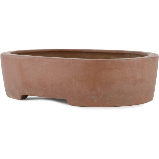 Pot à bonsaï ovale non émaillé par Keizan - 215 x 165 x 55 mm