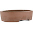 Oval unglazed bonsai pot by Keizan - 215 x 165 x 55 mm