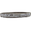 Oval unglazed bonsai pot by Yamaaki - 215 x 155 x 22 mm