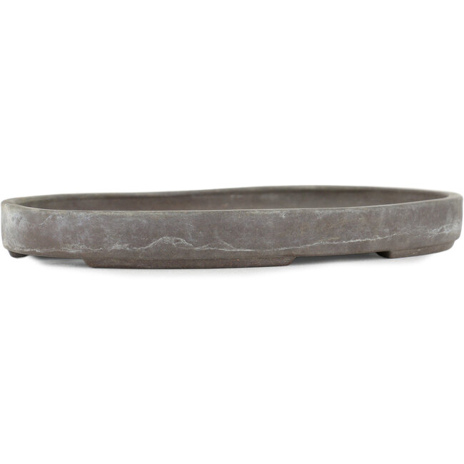 Maceta para bonsái ovalada sin esmaltar de Yamaaki - 215 x 155 x 22 mm