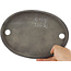 Pot à bonsaï ovale non émaillé par Yamaaki - 215 x 155 x 22 mm