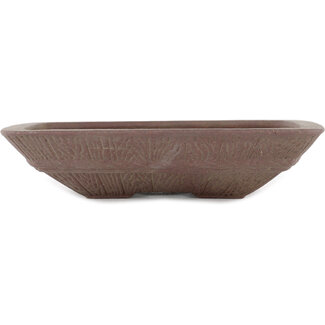 Yamaaki 190 mm  unglazed bonsai pot by Yamaaki, Tokoname, Japan