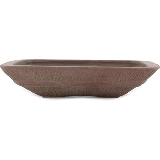 Yamaaki 190 mm  unglazed bonsai pot by Yamaaki, Tokoname, Japan