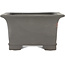 Vierkante ongeglazuurde bonsaipot van Tosui - 185 x 185 x 105 mm
