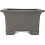 Vierkante ongeglazuurde bonsaipot van Tosui - 185 x 185 x 105 mm