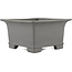 Vierkante ongeglazuurde bonsaipot van Tosui - 185 x 185 x 105 mm