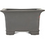 Vierkante ongeglazuurde bonsaipot van Tosui - 185 x 185 x 105 mm