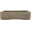 Rechthoekige ongeglazuurde bonsaipot van Keizan - 220 x 160 x 55 mm