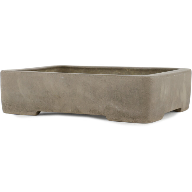Vaso bonsai rettangolare non smaltato di Keizan - 220 x 160 x 55 mm