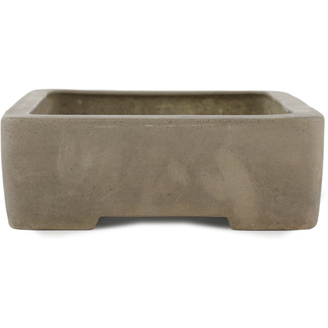 Rectangular unglazed bonsai pot by Keizan - 220 x 160 x 55 mm