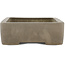 Rectangular unglazed bonsai pot by Keizan - 220 x 160 x 55 mm