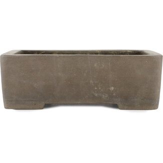 Keizan 220 mm  unglazed bonsai pot by Keizan, Tokoname, Japan