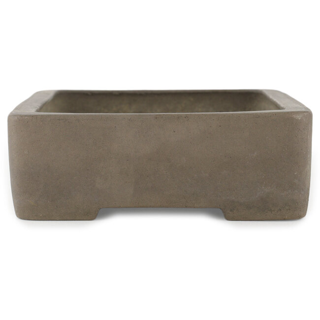 Vaso bonsai rettangolare non smaltato di Keizan - 220 x 160 x 55 mm