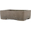 Rectangular unglazed bonsai pot by Keizan - 220 x 160 x 70 mm