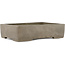 Rectangular unglazed bonsai pot by Keizan - 220 x 160 x 55 mm