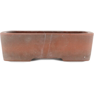 Zenigo (Matsushita Masuo) 250 mm  unglazed bonsai pot by Zenigo, Japan