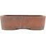 Maceta rectangular para bonsái sin esmaltar de Zenigo - 250 x 195 x 70 mm